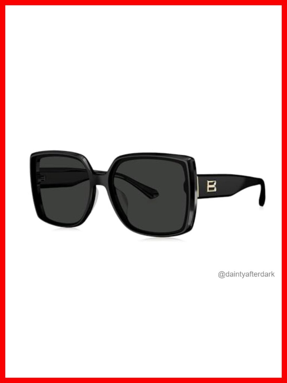 Oversized Polarized UV400 Sunglasses Acetate Frame Nylon Lenses